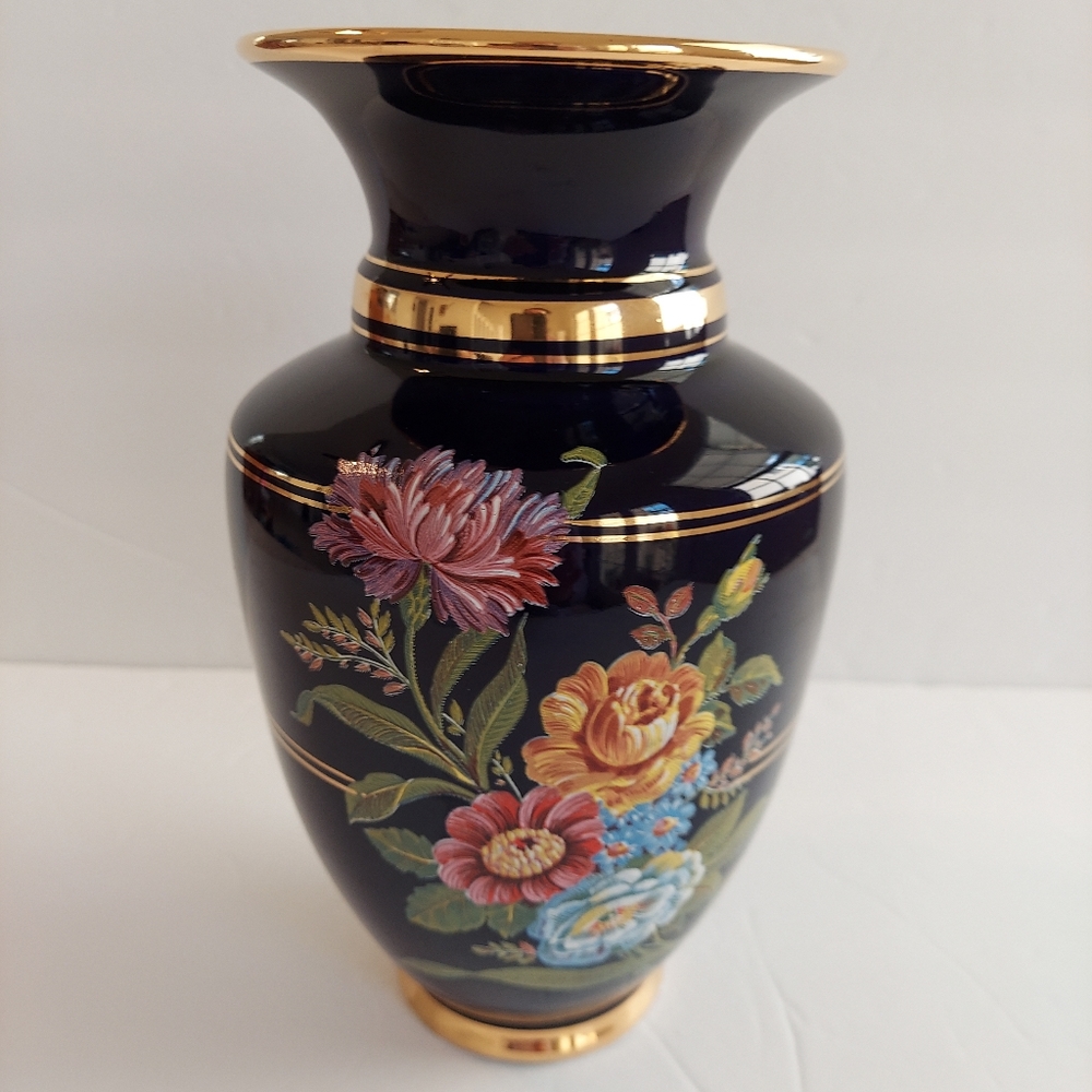 Greek Cobalt Blue Vase
